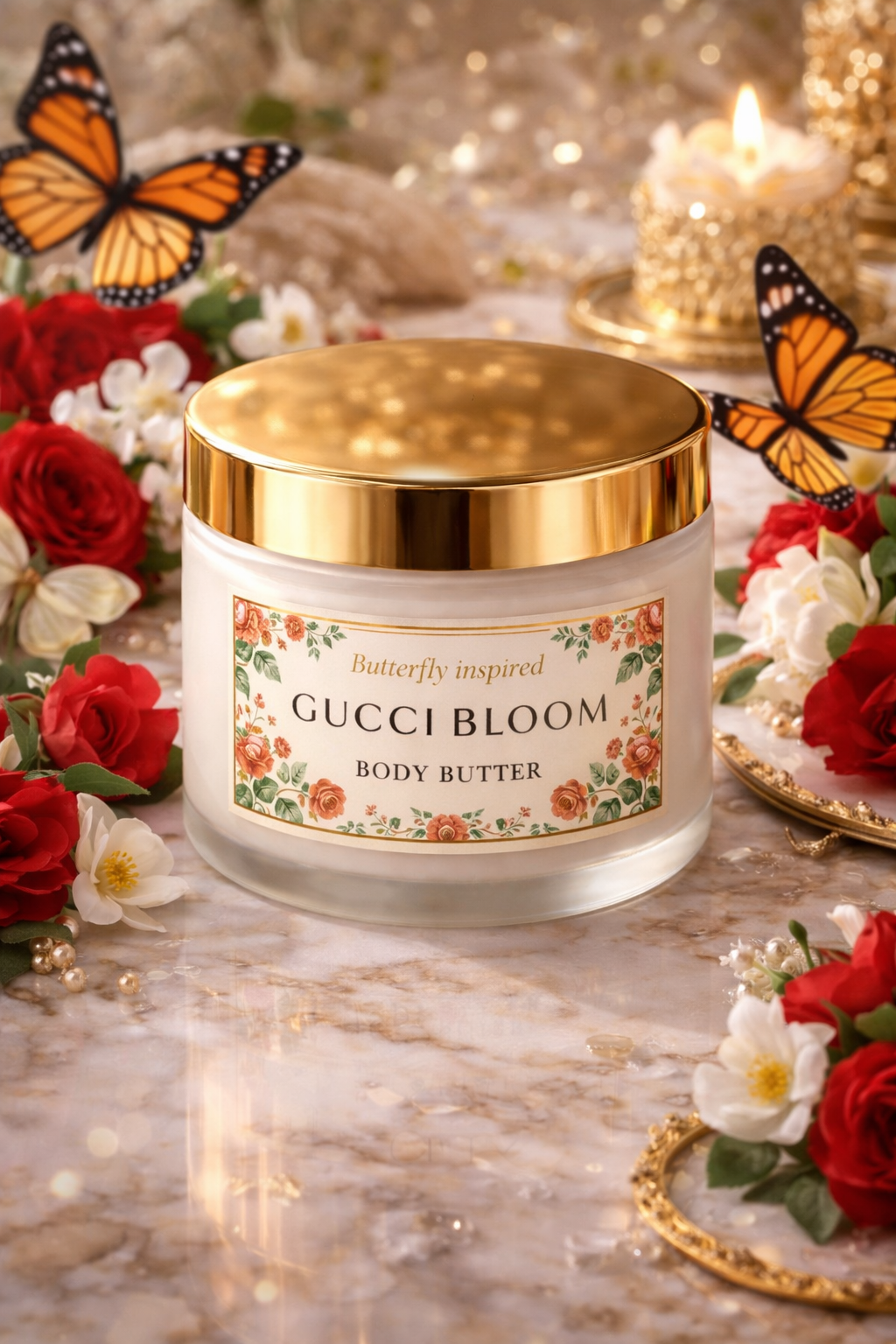 Butterfly-inspired Gucci Bloom Luxury Body Butter 8 oz