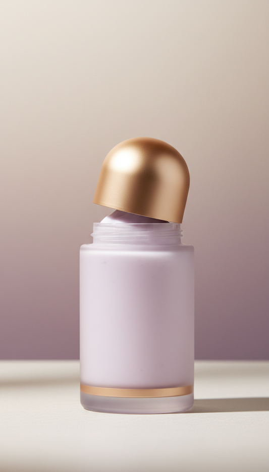 Plum Mousse Body Oil Bottle