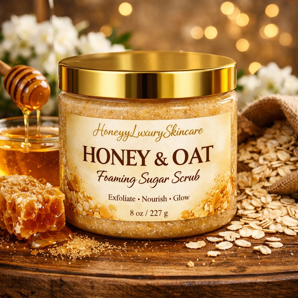 Luxury Honey & Oat Foaming Body Scrub