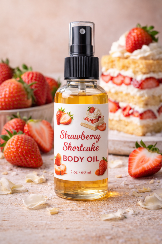 Strawberry Pound Cake Hydrating Body Oil 2 oz