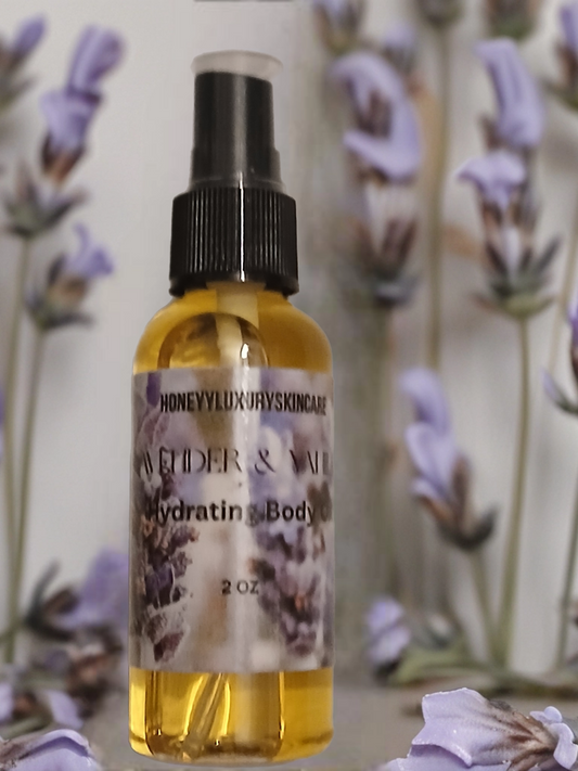 Lavender & Vanilla Hydrating Body Oil 2 oz