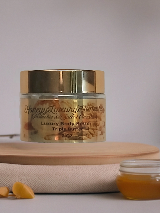 Pistachio and Salted Caramel Body Butter 2 oz