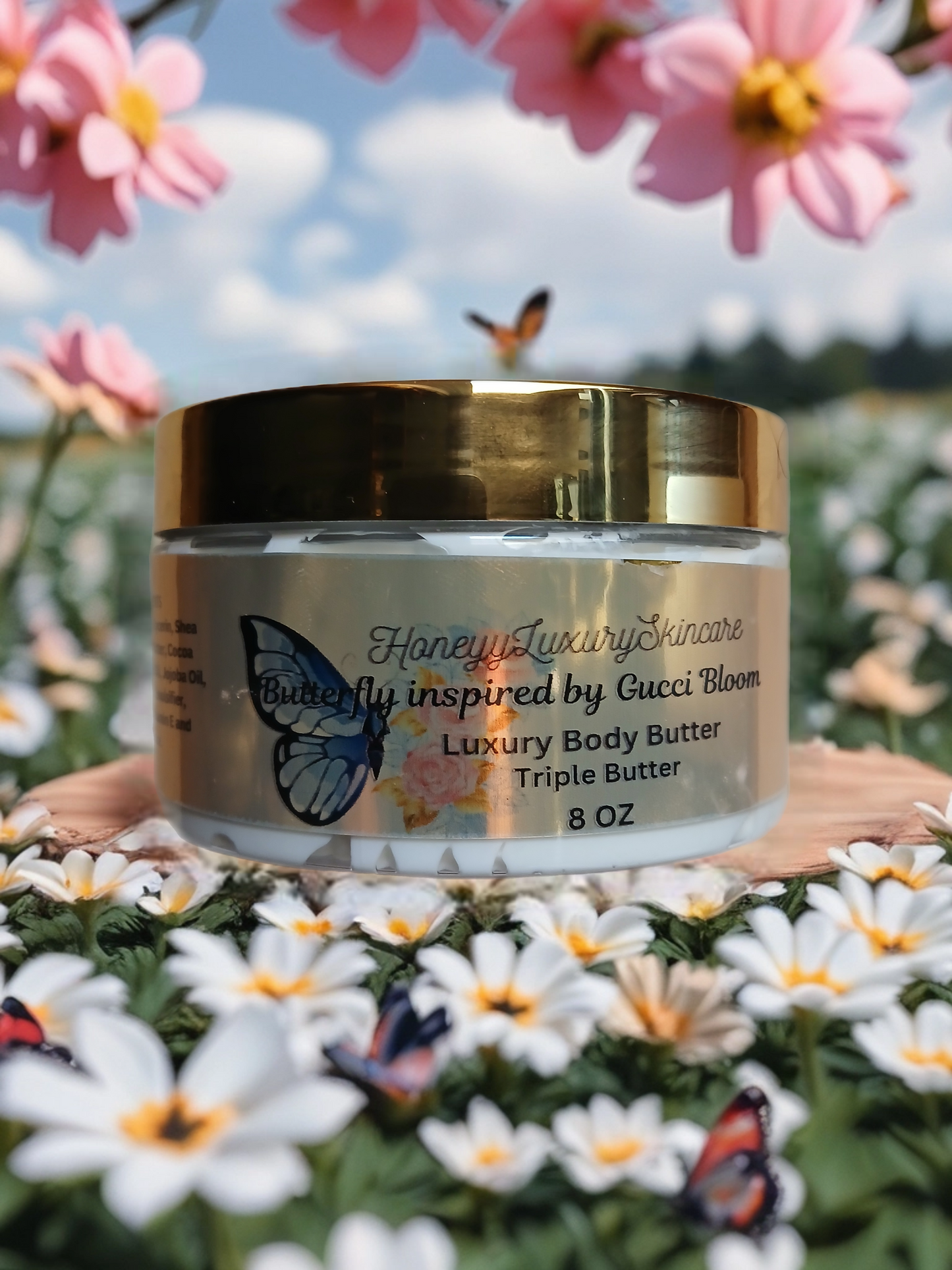 Butterfly-inspired Gucci Bloom  Luxury Body Butter 8 oz