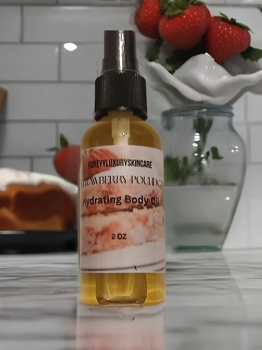 Strawberry Pound Cake Hydrating Body Oil 2 oz